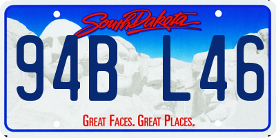 SD license plate 94BL46