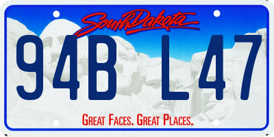 SD license plate 94BL47