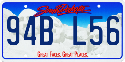 SD license plate 94BL56