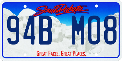 SD license plate 94BM08