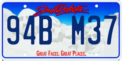 SD license plate 94BM37