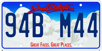 SD license plate 94BM44