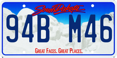SD license plate 94BM46