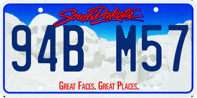 SD license plate 94BM57