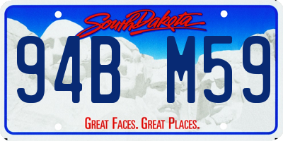 SD license plate 94BM59