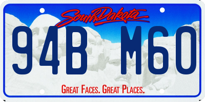 SD license plate 94BM60