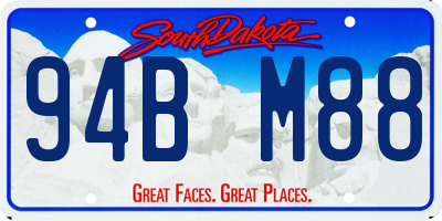 SD license plate 94BM88