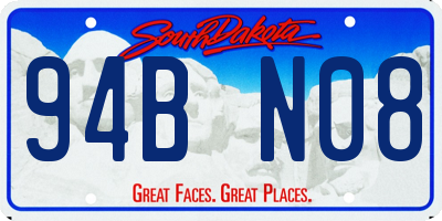 SD license plate 94BN08