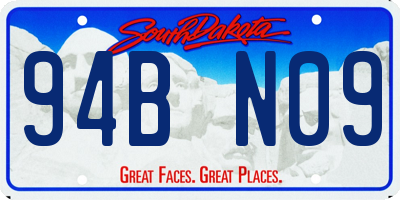 SD license plate 94BN09