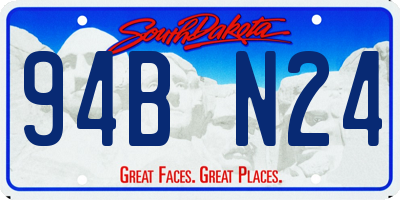 SD license plate 94BN24
