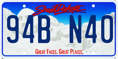 SD license plate 94BN40