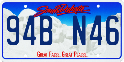SD license plate 94BN46