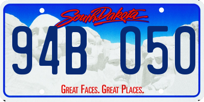 SD license plate 94BO50
