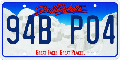SD license plate 94BP04