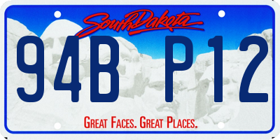 SD license plate 94BP12