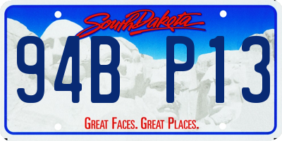 SD license plate 94BP13