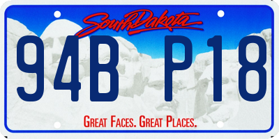 SD license plate 94BP18