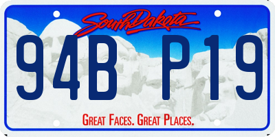 SD license plate 94BP19