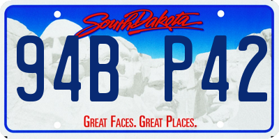 SD license plate 94BP42