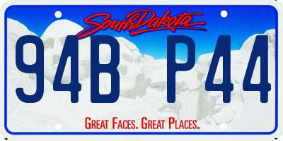 SD license plate 94BP44
