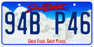 SD license plate 94BP46