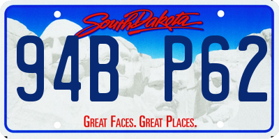 SD license plate 94BP62