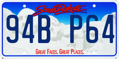 SD license plate 94BP64