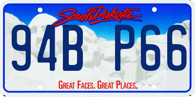 SD license plate 94BP66