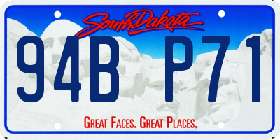 SD license plate 94BP71