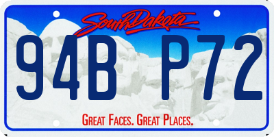 SD license plate 94BP72