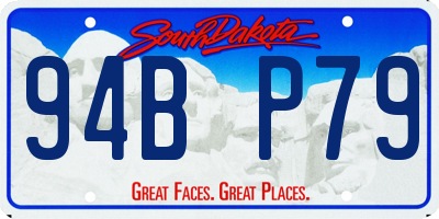 SD license plate 94BP79