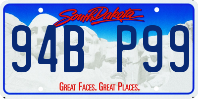 SD license plate 94BP99