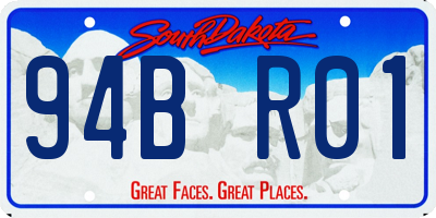 SD license plate 94BR01