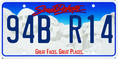 SD license plate 94BR14