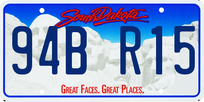 SD license plate 94BR15