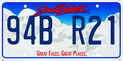 SD license plate 94BR21