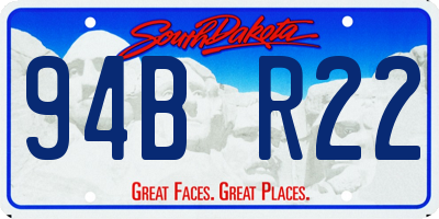 SD license plate 94BR22