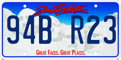 SD license plate 94BR23