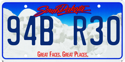 SD license plate 94BR30
