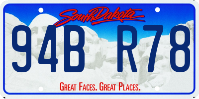 SD license plate 94BR78
