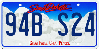 SD license plate 94BS24