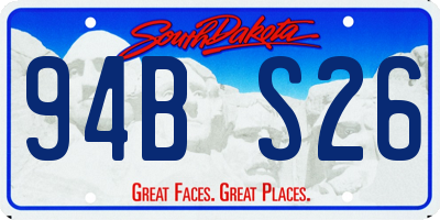 SD license plate 94BS26