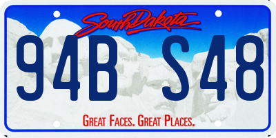 SD license plate 94BS48