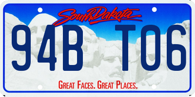 SD license plate 94BT06