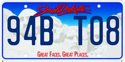 SD license plate 94BT08