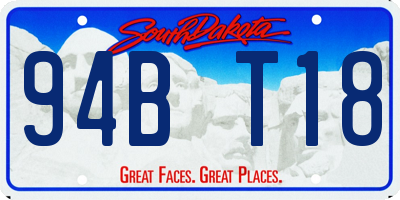 SD license plate 94BT18