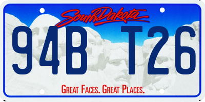 SD license plate 94BT26