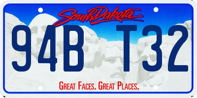 SD license plate 94BT32