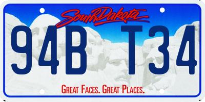 SD license plate 94BT34