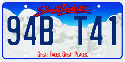 SD license plate 94BT41
